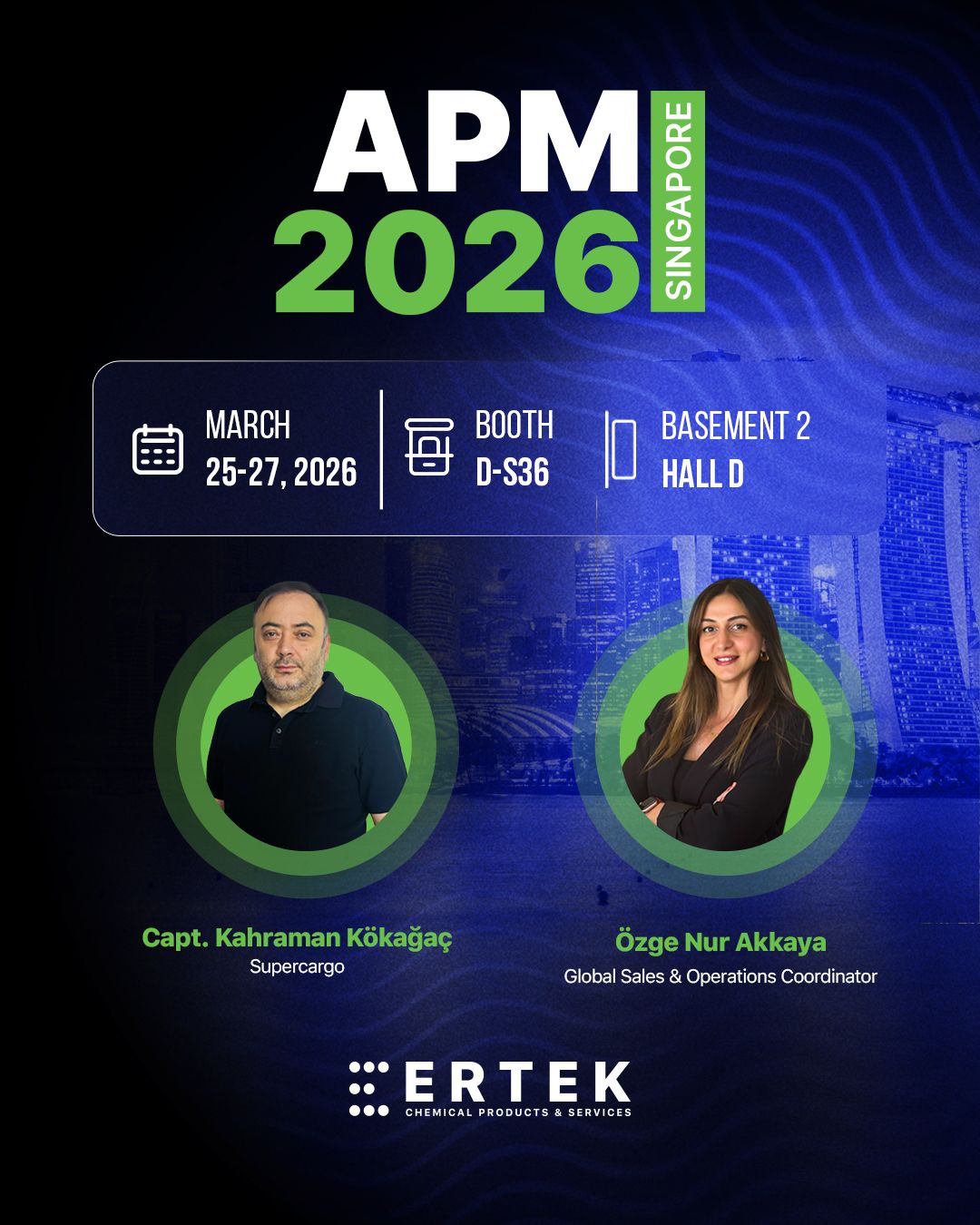 Ertek Chemicals at APM Singapore 2026